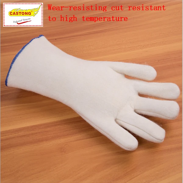 CASTONG 200 degrees high temperature gloves Aramid material high quality fireproof gloves Anti-scalding protection gloves