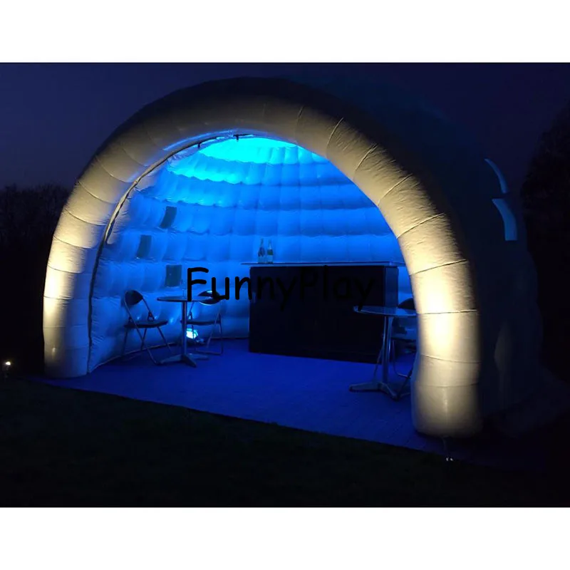 inflatable igloo tent shelter for yard sale,Large Inflatable Party Tents,pop up led lighting outdoor inflatable dome tent