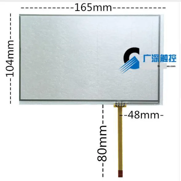 165*104 new  resistive touch screen /7 inch /7.1 inch touch screen navigation screen touch screen resistance / vehicle group