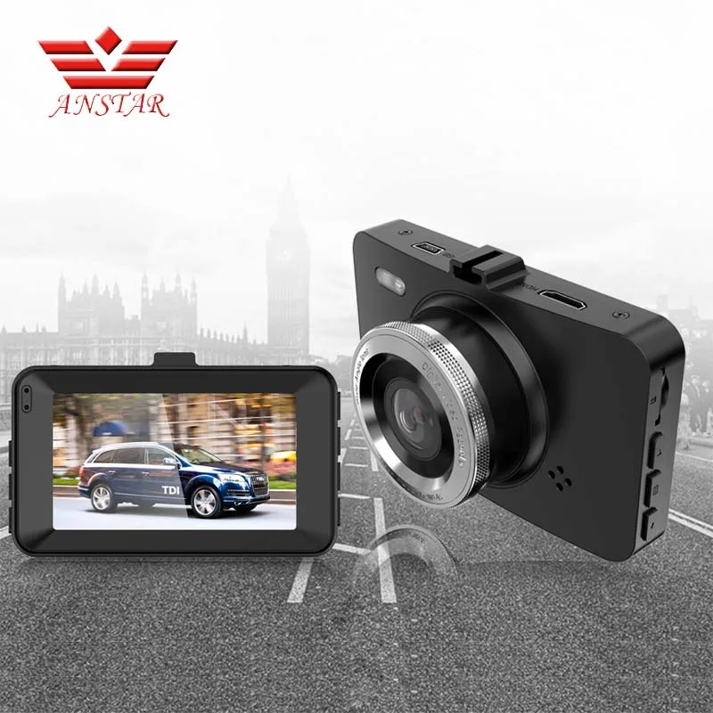 ANSTAR Smart 1080P Mini Camera Car DVR Car Recorder Dash Camera 170 Degree Wide Angle 3 Inch HD Screen Portable Registrar