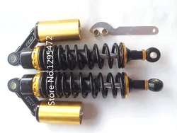 340mm air shock absorbers 8mm spring for honda CB750 CB400 yamaha RD250 RD350 xjr400 motorcycle shock absorber black +gold color