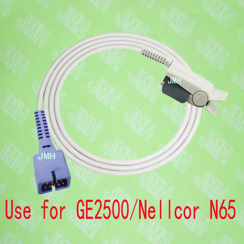 

Compatible with GE 2500 and Nellcor N65 Pulse Oximeter monitor, Adult finger clip spo2 sensor,9PIN.Nellcor clip.