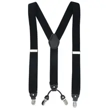 Men Leather Belt & Suspenders #4