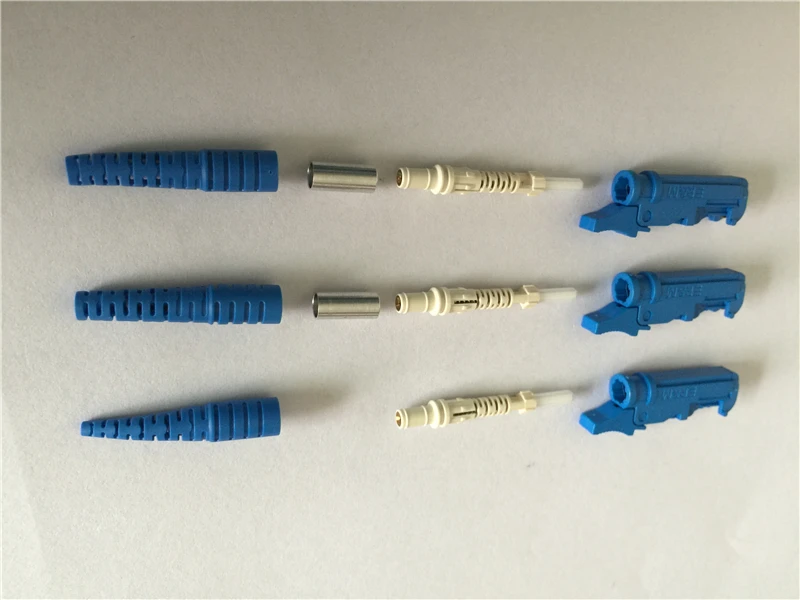 Imagem -06 - Kit de Conector de Fibra rm E2000 100 Peças com Virola 0.5 Desmontada Apc Optica Feita em China com Persiana de Metal Elink de Fábrica