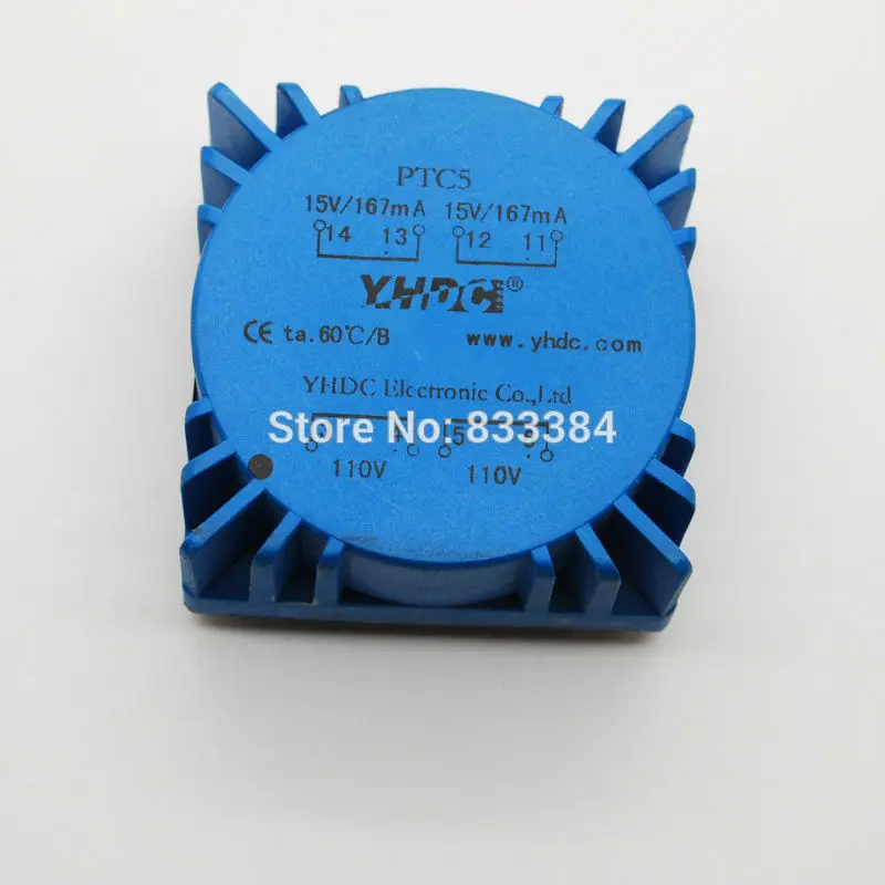 5VA Toroidal Transformers Audio Transformer Dual 110V 50/60HZ Out 15V
