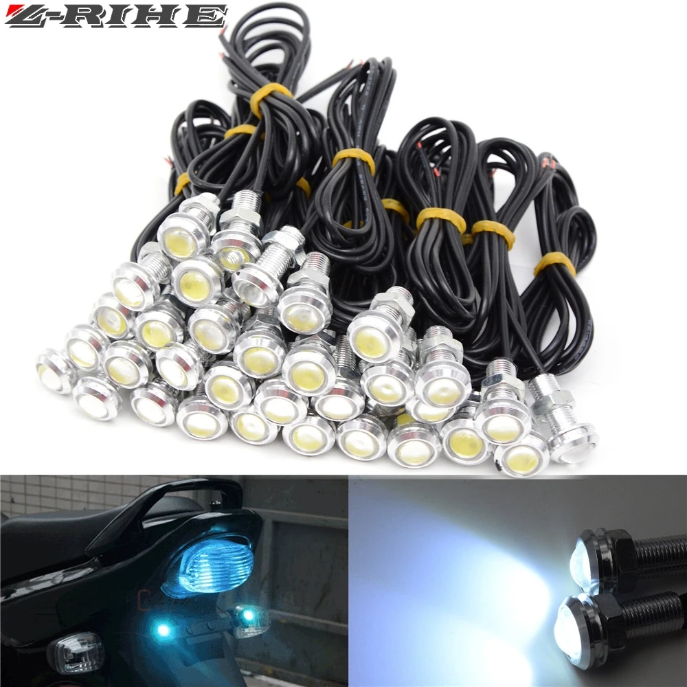 Motorcycle Turn Signal Light Flexible 12 LED Indicators Blinkers Flashers For Kawasaki z800 z1000 Yamaha TMAX-500 530 