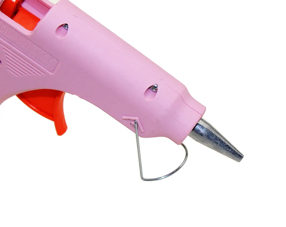 Pink Handy Professional High Temp Heater 20W Hot Glue Gun Repair Heat Tool With Hot Melt Glue Sticks