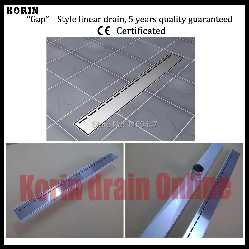 

1000mm "Gap" Style Stainless Steel 304 Linear Shower Drain, Vertical Shower Drain, Floor Waste, Long floor drain, Shower channel