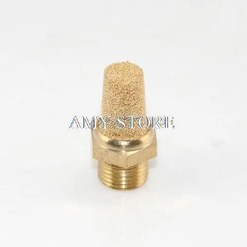 5pcs Pneumatic Muffler Cone Filter Silencer Sintered Bronze Male Threaded BSP 1/8