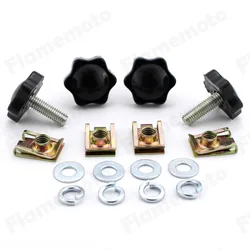 Cerraduras de alforja para motocicleta, montaje de seguridad, antirrobo, soporte disuasorio, Hardware, Perno de tornillo para Harley Street Glide Touring, color negro