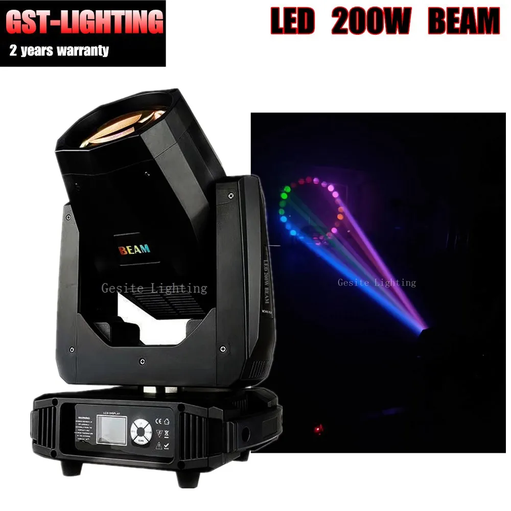 2PCS/LOT led spot Lyre 5r 16 channel clack packy sky sharpy led 200w moving head light