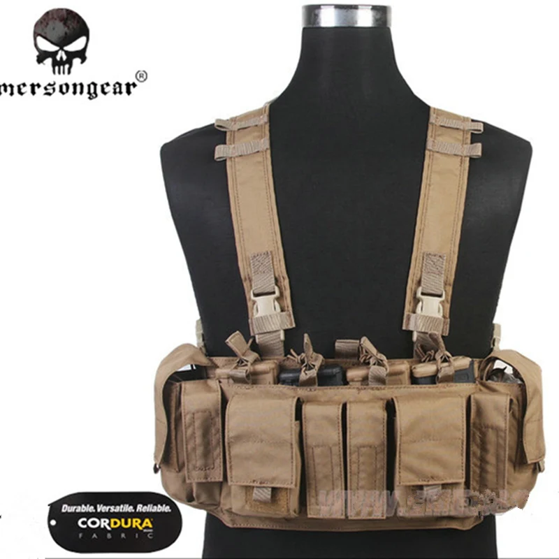2017EmersonGear MF Style UW IV Chest Rig  500D Molle Tactical Vest with Multi-pockets for EDC Tools Flashlight Torch BBs Patches