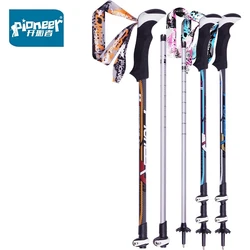 1Pair Nordic Walking Poles Walking Stick For Tourism Cane Trekking Poles Muletas Bastones Hiking Poles Aluminum Alloy Shooting