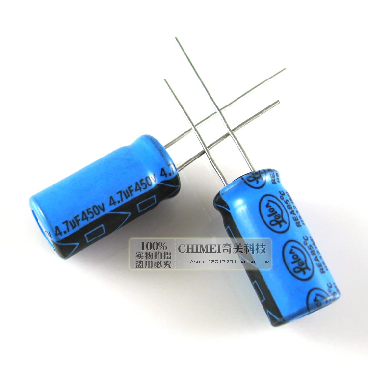 Electrolytic Capacitor 4.7UF 450V Volume 18X10MM Capacitor Electronics