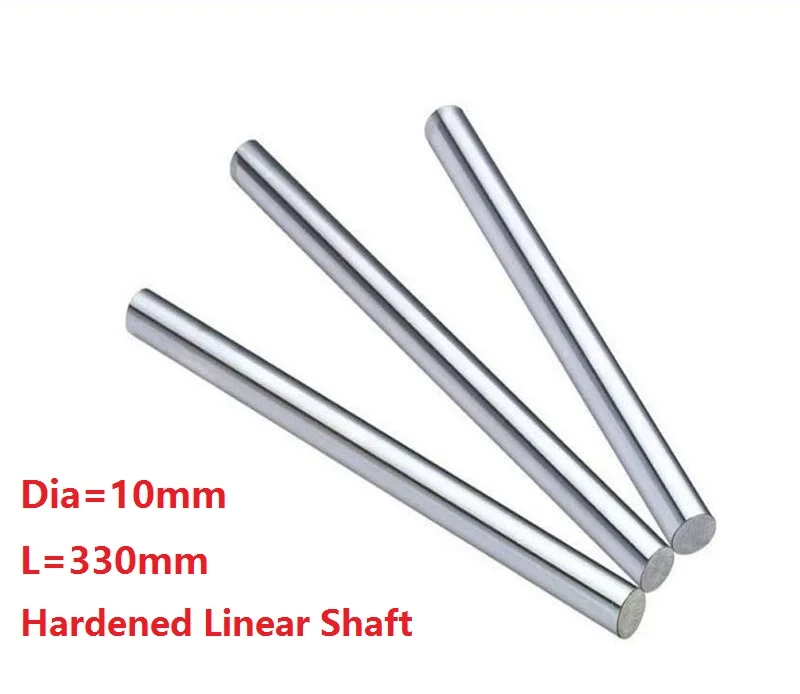 

10pcs/lot Dia 10mm shaft 330mm long Chromed plated linear shaft hardened shaft rod bar rail guide for 3d printer cnc parts