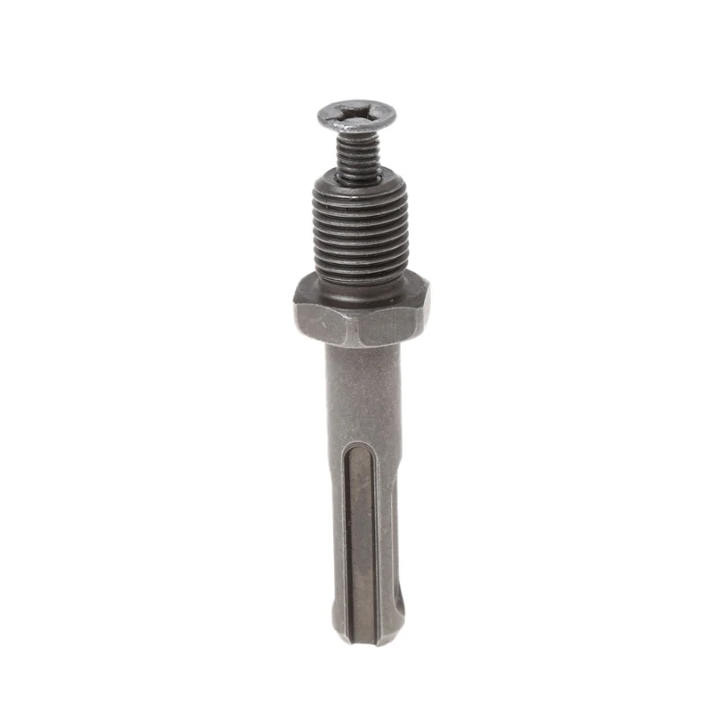 TOOZO 12mm Thread Dia SDS Plus Round Shank Drill Chuck Adapter Connector Gray