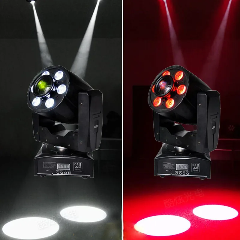 

2pcs/lot 30W Spot+6X8W RGBW 4in1 LED Wash Moving Head Light 30W LED Colorful Spot And 6x8W LED Wash RGBW Moving Head DJ Lights