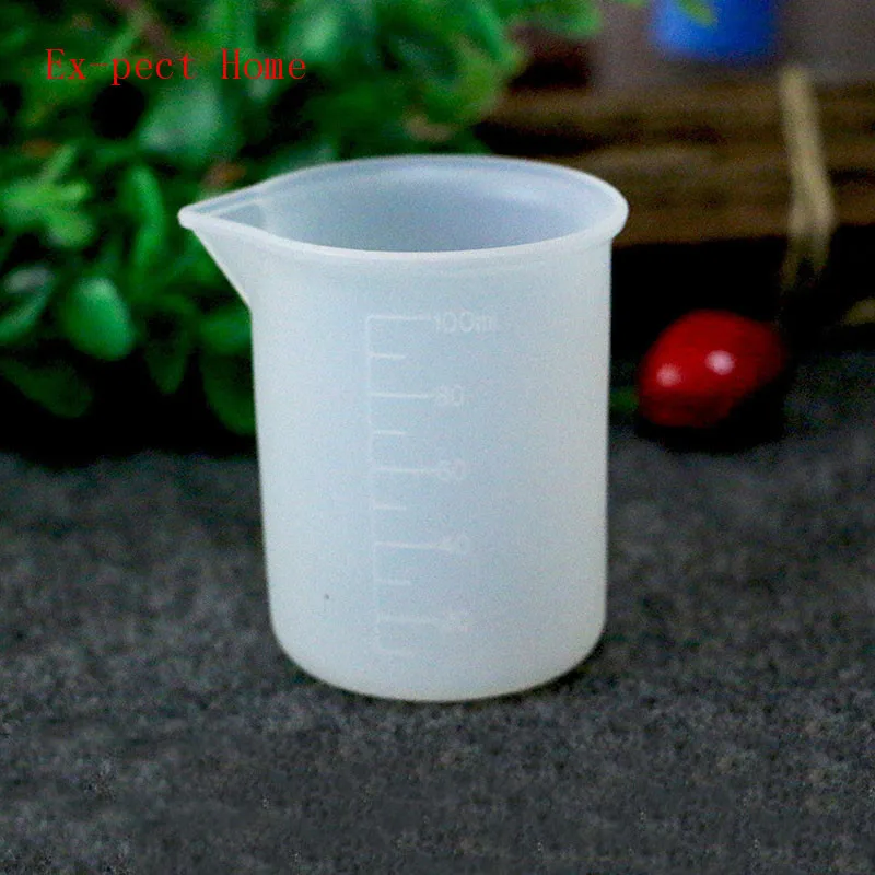 

100pcs 100ml Transparent Silicone Measuring Cup Kitchen Measuring Tools for Baking Cooking Tools DIY Cake