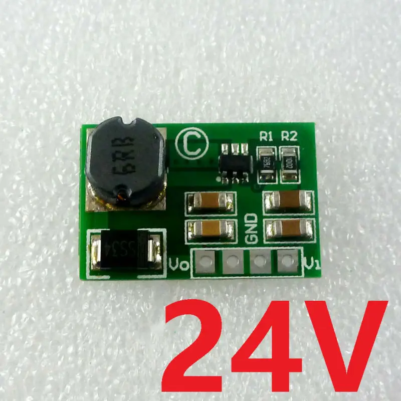 Efficient Precise DD2424SA_24V 18W DC 5V 9V 12V 15V 2-24V to 24V DC-DC Step-up Boost Converter Module For PLC Relay