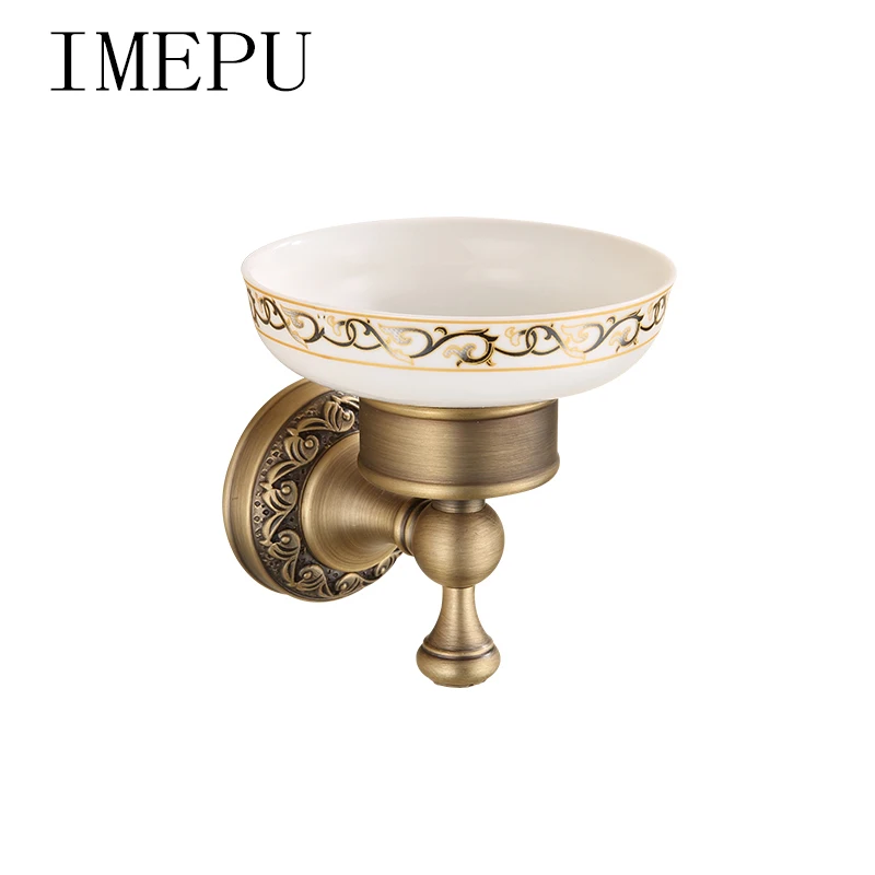 European Traditional Soap Dish, Antique Brass finish, Solid Brass Material