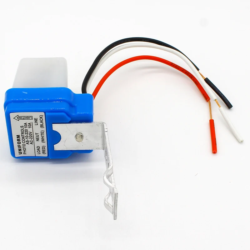 Automatic Auto On Off Photocell street Light Switch DC AC 220V 50-60Hz 10A Photo Control Photoswitch Sensor Switch