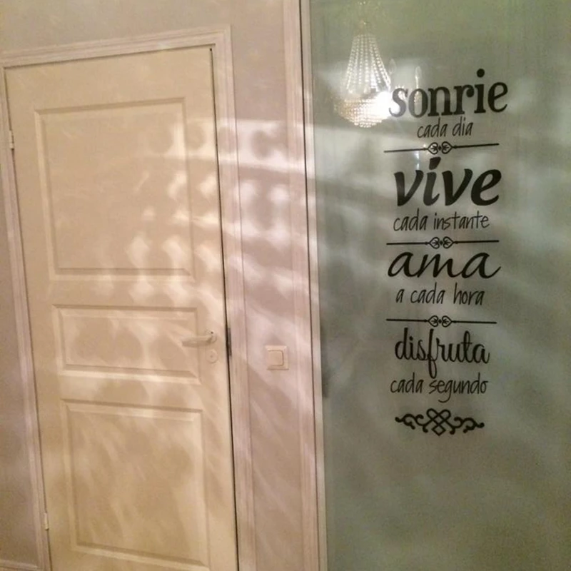 Spanish house rules Vinyl Wall Sticker Decals Home Decoration  , Spanish Version NORMAS DE CASA Vinilos Decorativos Decals