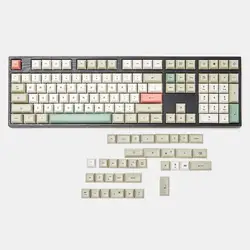 143 125 DSA Dye Sub 9009 Retro PBT Full Keycap For MX Mechanical Keyboard Filco 104 TKL 61 KBD75 Kira96 YMD96 XD64 Tada68