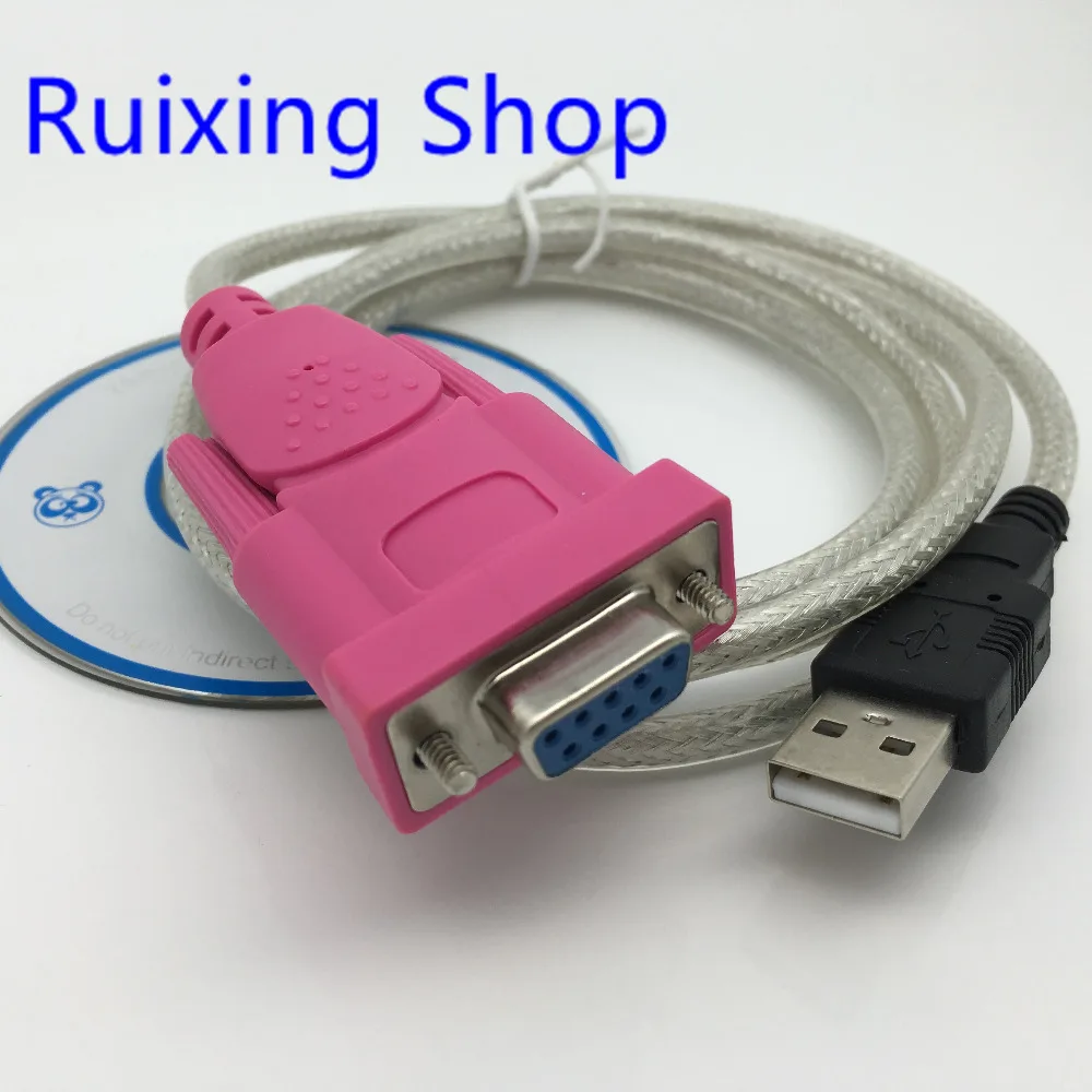 USB to RS232 Female Cable USB to serial port holes 9 holes USB to DB9 female For computer Win8 win10 XP