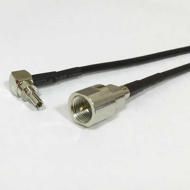 New FME Male Switch CRC9 Right Angle Pigtail Cable Adapter RG174  Wholesale 20CM 8"