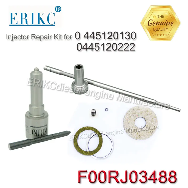 ERIKC FOORJ03488 Common Rail injektor repair kit DLLA149P1724 nozzle overhaul kit for 0445120130 Delong Weichai WD10