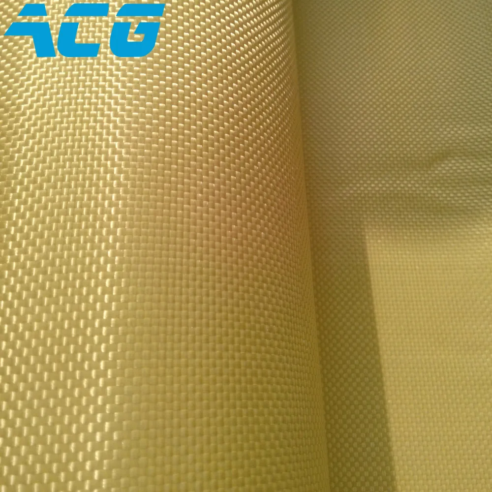 1500D Kevlar 1414 Cloth 220g Aramid Plain Weave Cut Resistant High Strength