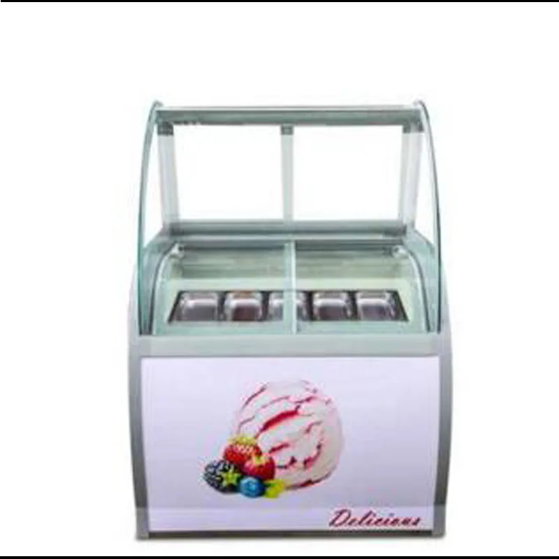 ice cream cabinet commercial manual ice cream display counter-type frozen small ice porridge cabinet ice cream freezer