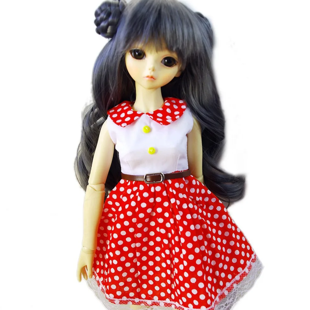 [wamami] 124# Pink/Red/Blue Dots Clothes/Dress 1/4 MSD 1/6 SD DZ AOD BJD Dollfie