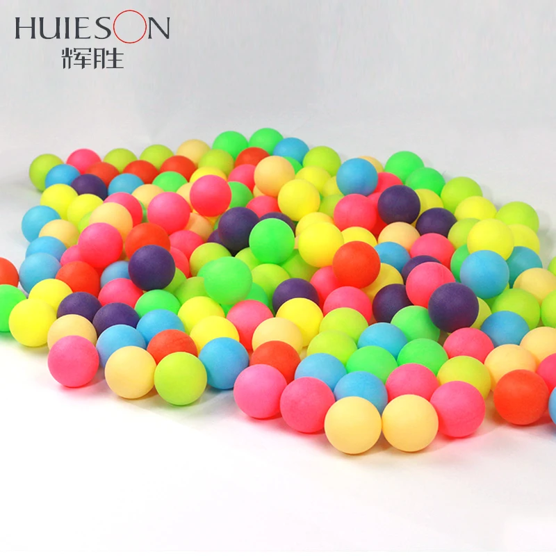 

Huieson 100Pcs/Pack Colored Ping Pong Balls 40mm 2.4g Entertainment Table Tennis Balls Mixed Colors for Game and Advertising