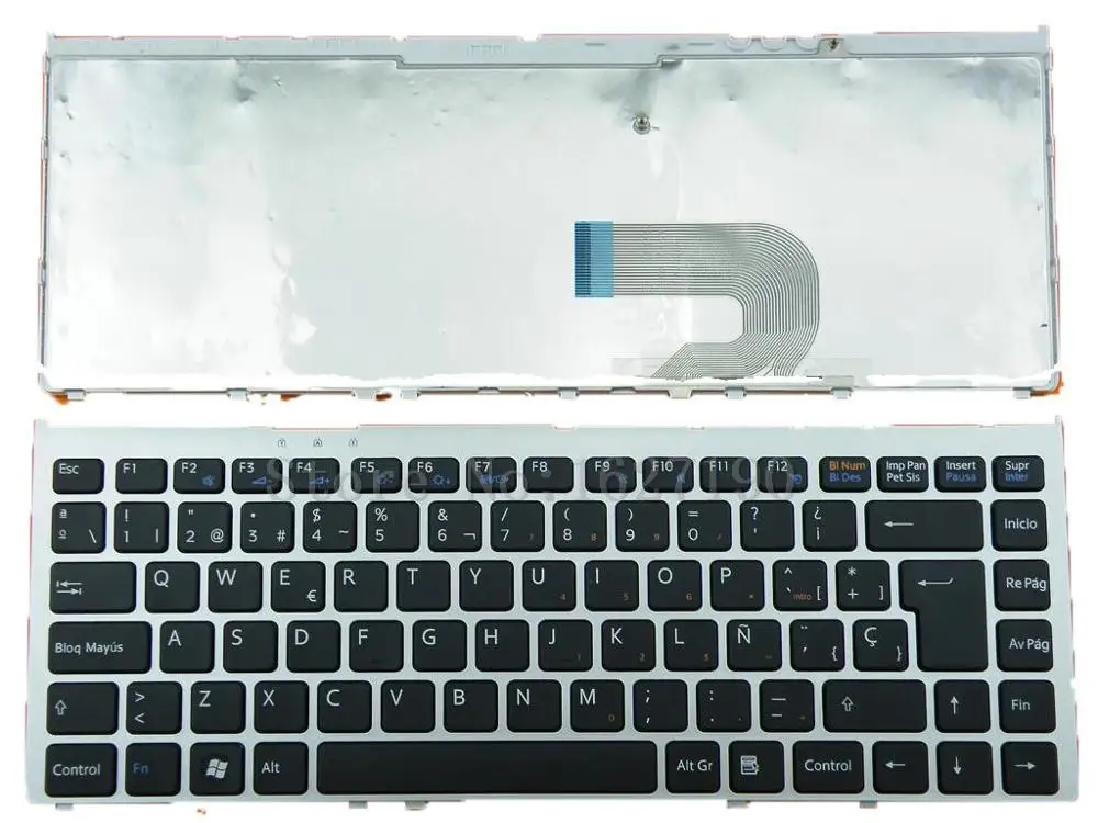 

SP Spanish Keyboard for SONY VGN-FW SILVER FRAME BLACK New Laptop Keyboards With