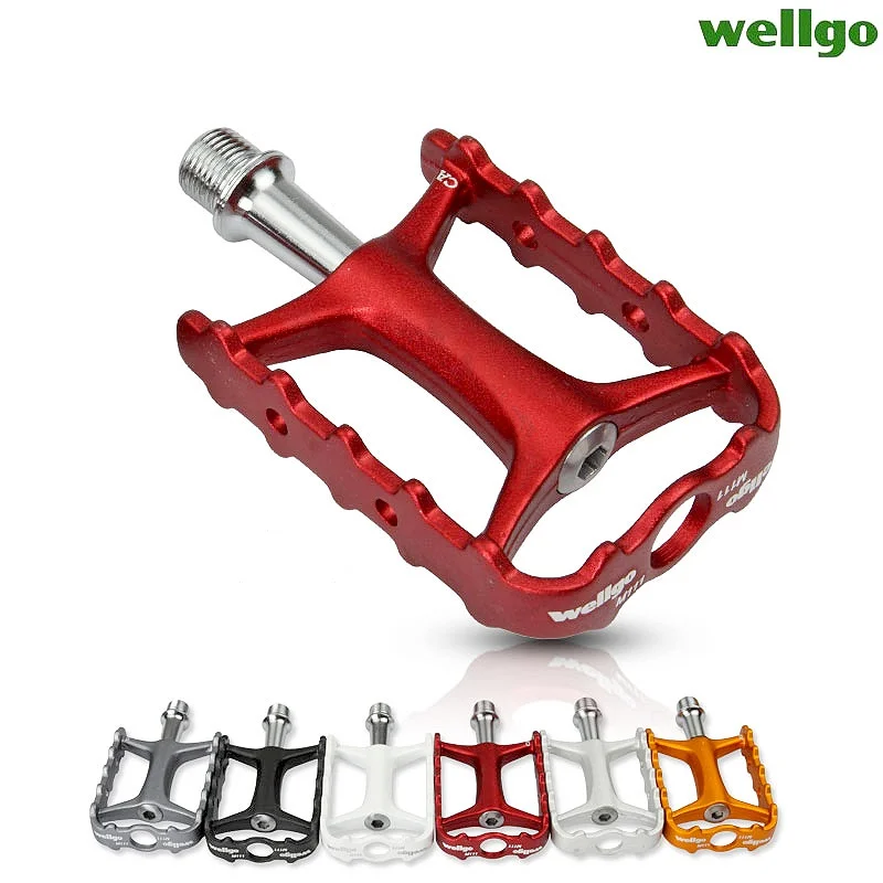 Wellgo Original M111 pedali per bicicletta a sgancio rapido Non rapido pedale ultraleggero per bici da strada pedali per cuscinetti da ciclismo MTB