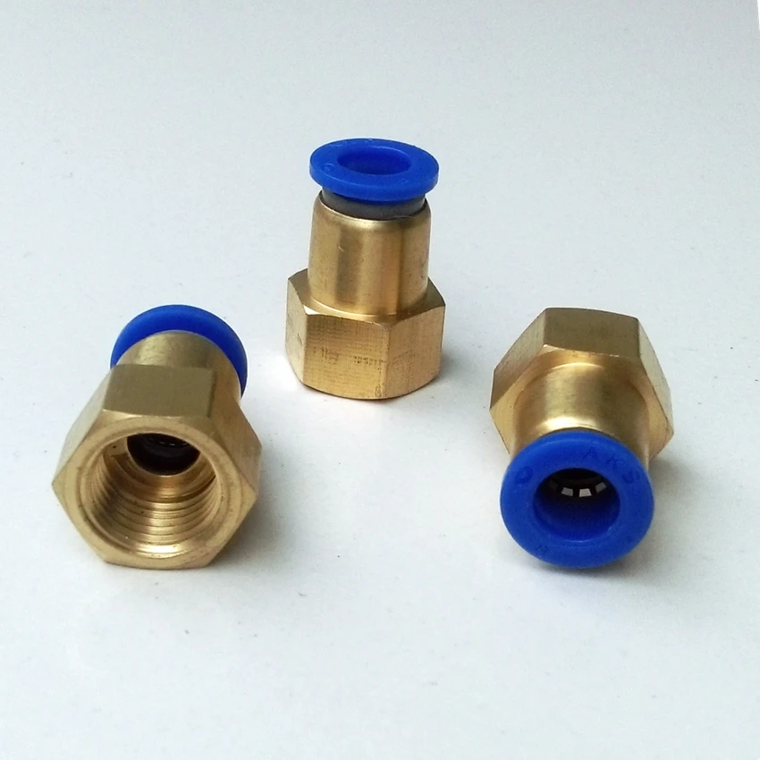 10pcs/lot 8mm Tube 1/4'' Internal Thread Pneumatic Fitting Quick Joint Connector PCF8-2