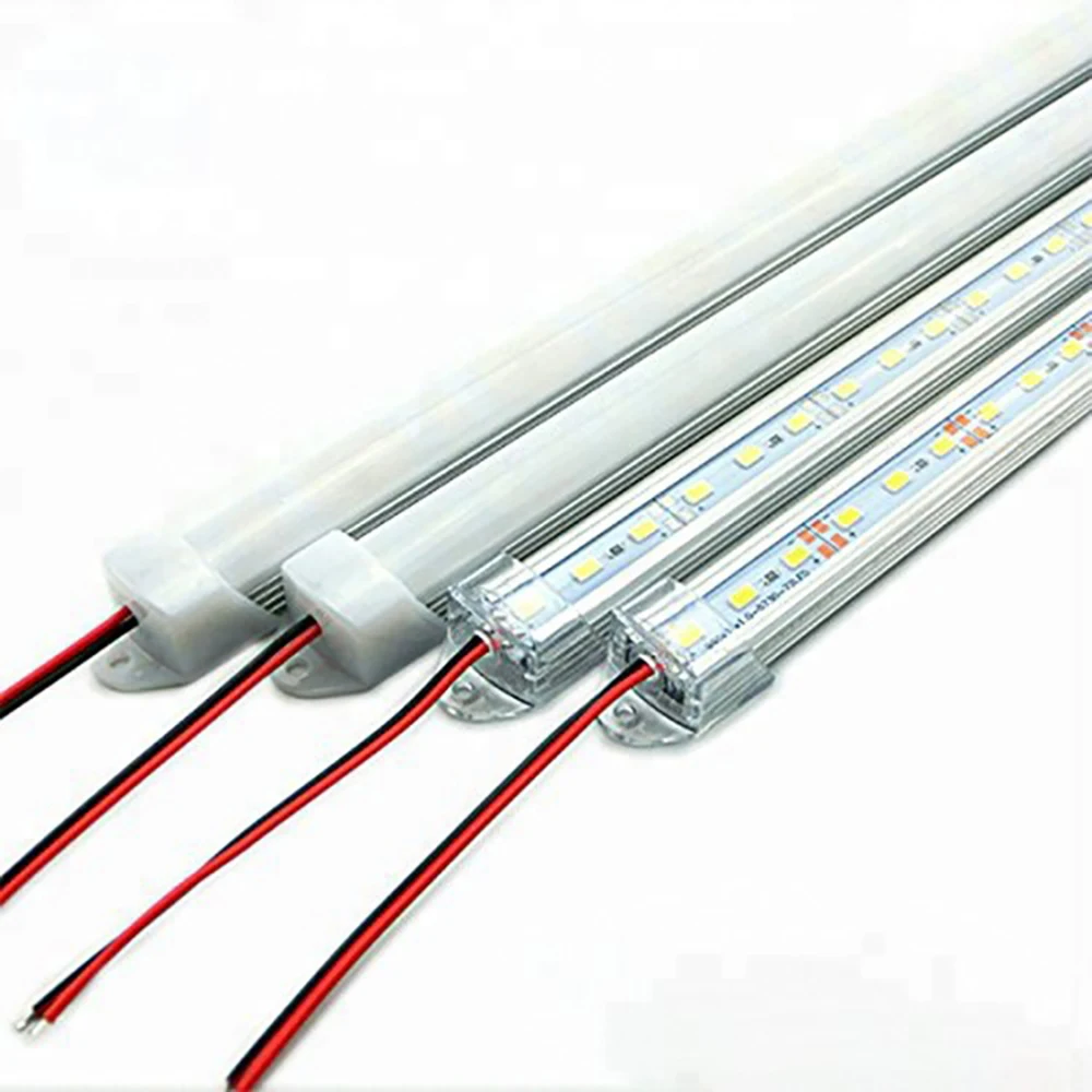 LED Bar Light DC12V 50cm Warm/Naturally/Cold White SMD 5730 Rigid LED Strip Lights With PC Cover 5pcs/Lot