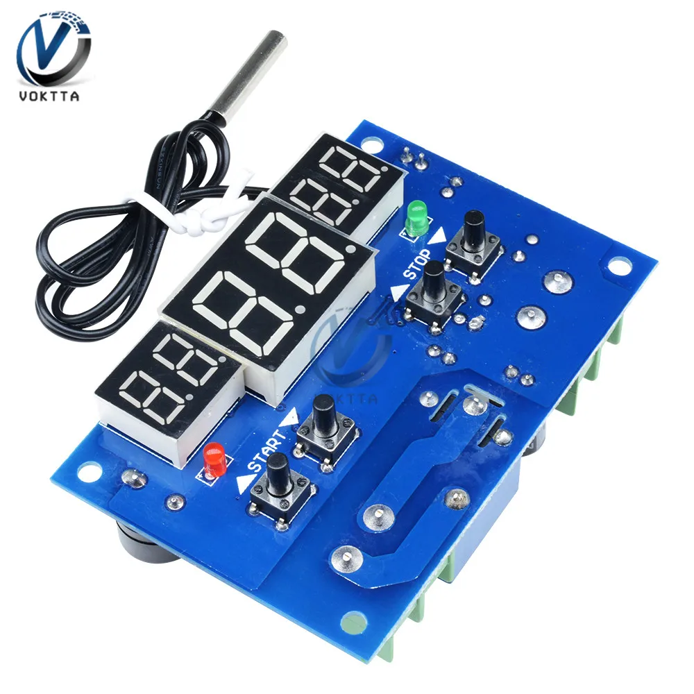 W1401 DC12V 24V Digital display Thermostat Intelligent Temperature Controller Termometro Meter With NTC Sensor for Incubator