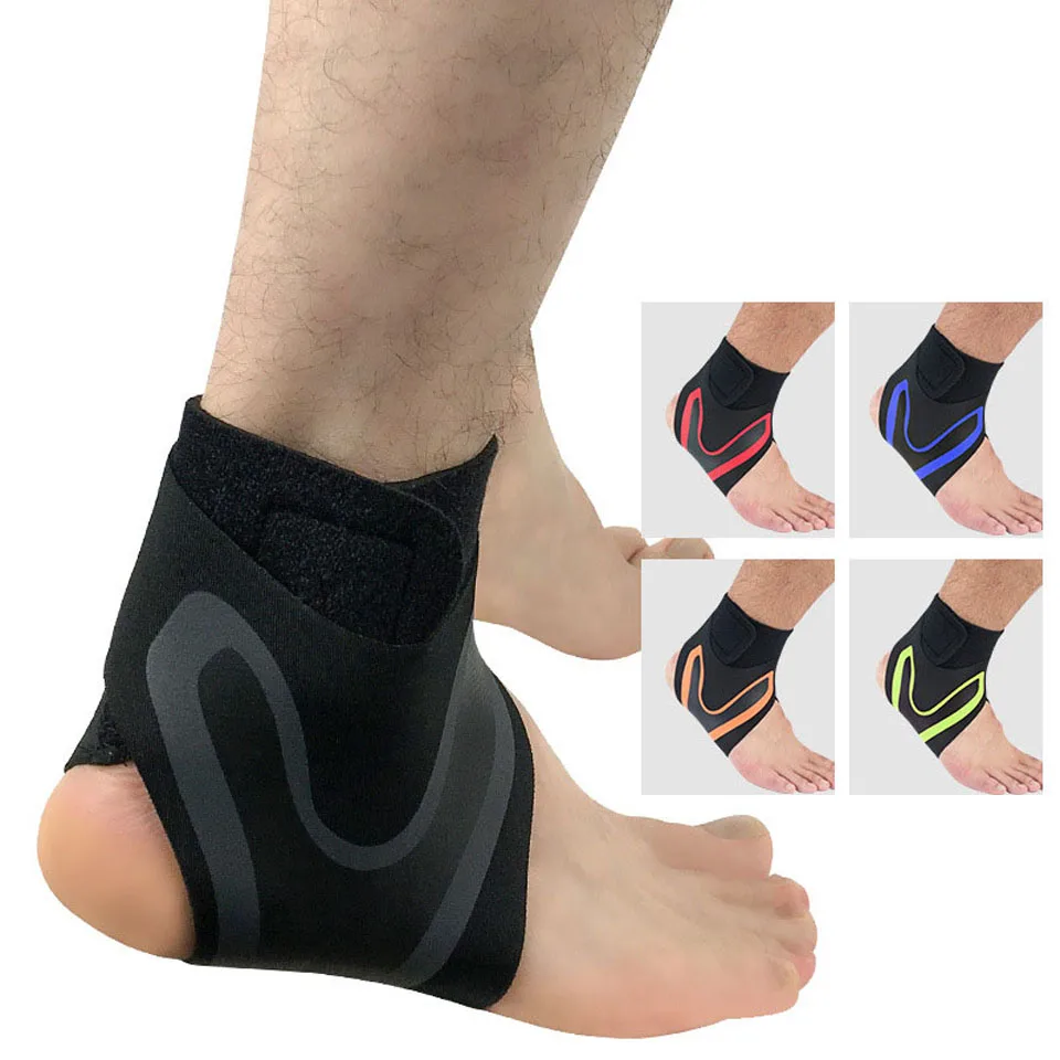 Loogdeel 1PCS Right Left Foot Ankle Protector Sports Ankle Support Elastic Ankle Brace Guard Foot Support Sports Gear