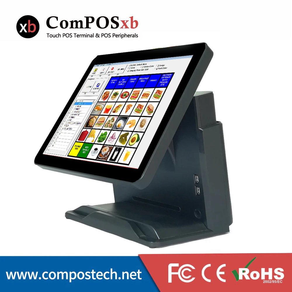 

POS System Terminal Machine 15" Touch cash register all-in-one