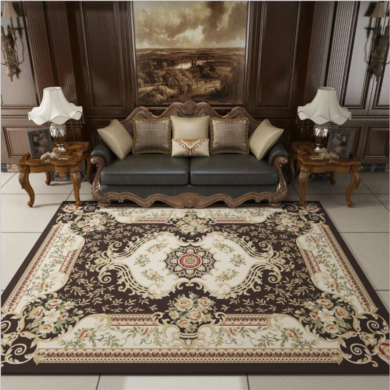 

2018 New Soft Delicate European Style Carpets For Living Room Bedroom Kid Room Rugs Home Carpet Floor Door Mat Royal Area Rug