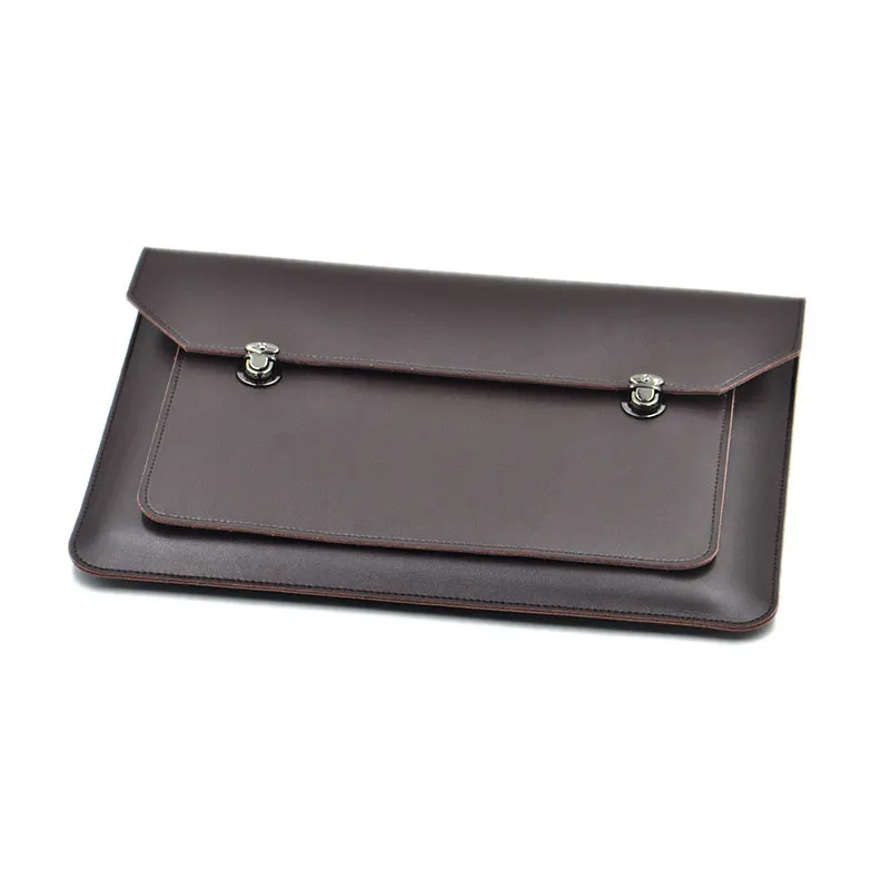Double Layer Briefcase Style Laptop Bag Cover,Microfiber Leather NoteBook Sleeve Case For Surface Go/Pro6 12.3\