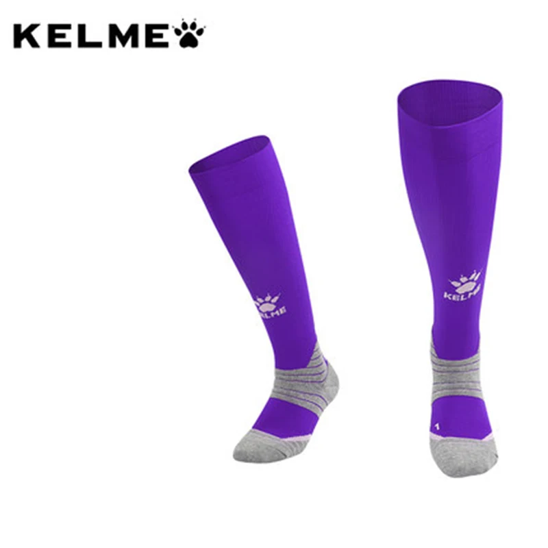 Kelme meias de futebol, masculinas, para basquete, corrida, antiderrapante, meias de cano toalha, para mulheres, esportivas, respirável, de