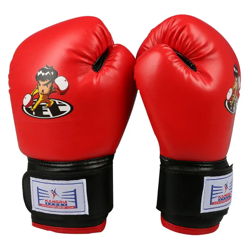 PU Kids Cartoon Boxing Gloves Training Age 4-13 Years Youth Gifts Boxing Sandbag Gloves for Children Adult