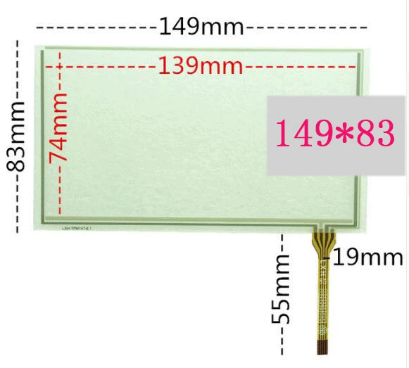 6''inch DVD touchscreen 149*83