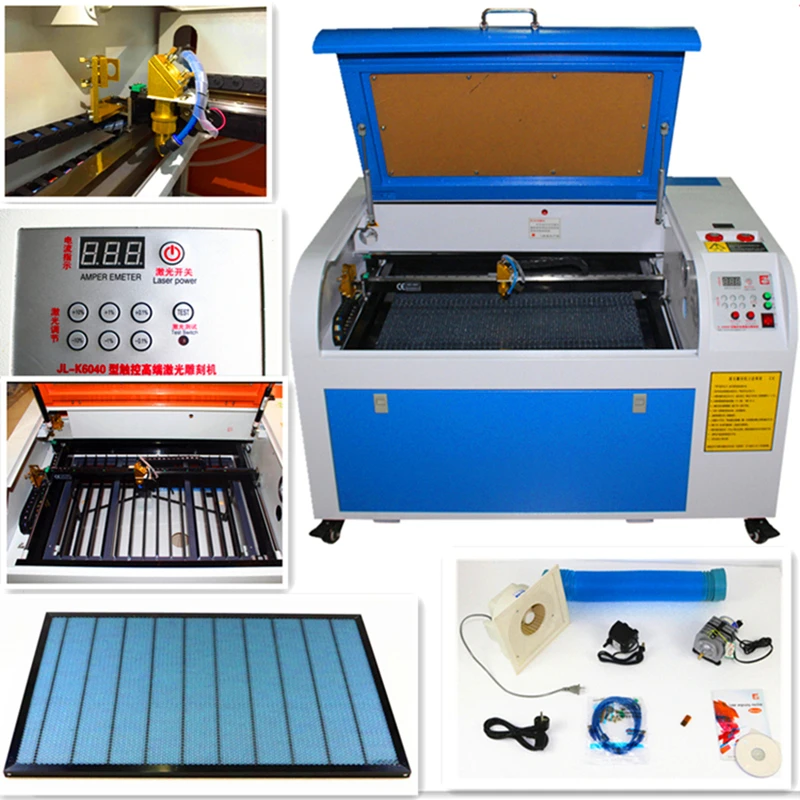 Free shipping 4060 80w Standard CO2 laser engraving machine Carved new type laser engraving machine cutting handicraft, non-wove