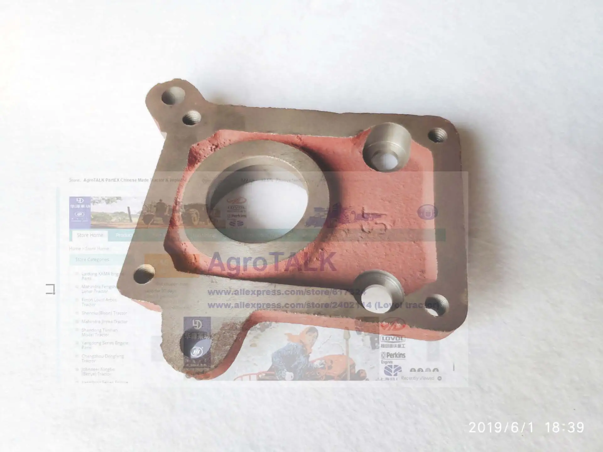 Rear seat of hydraulic pump for Fujian Lijia brand engine (please check the shape firstly)  , part number: 100FT-02401