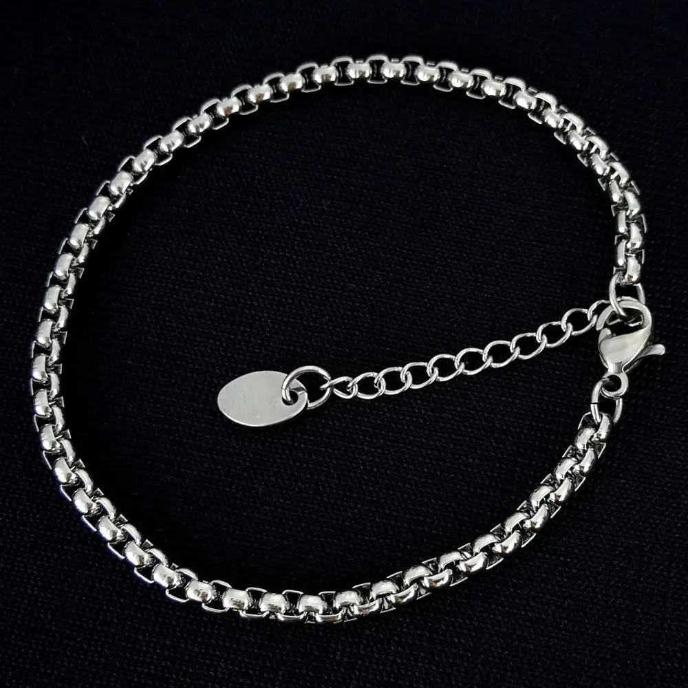 

Women's silver bracelet explosion models manufacturers ultra-low-cost direct sales 3mm free shipping