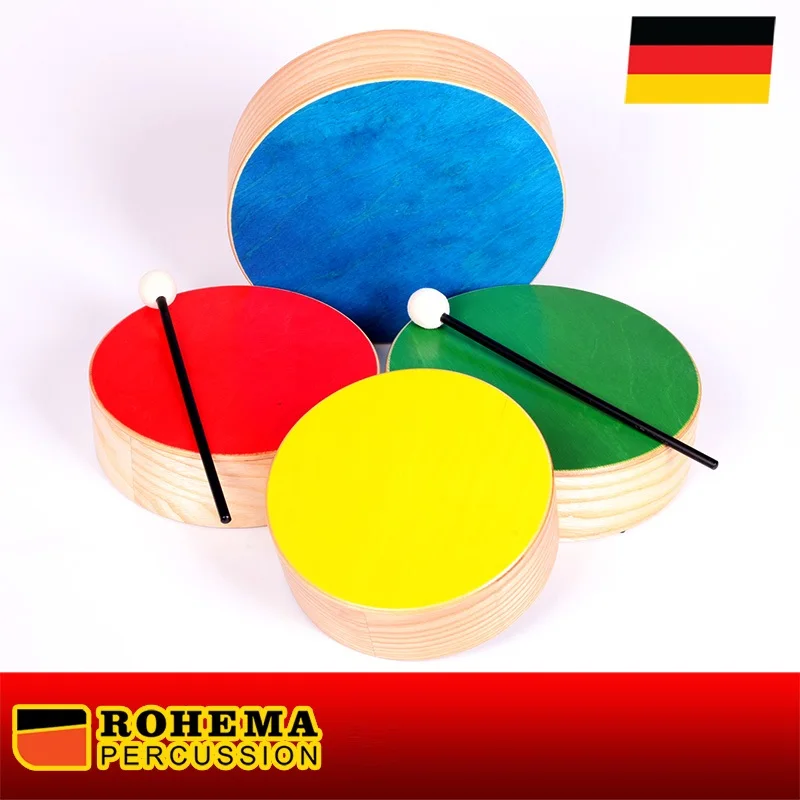 ROHEMA Percussion Wooden Toms Color 61698, Made in Germany